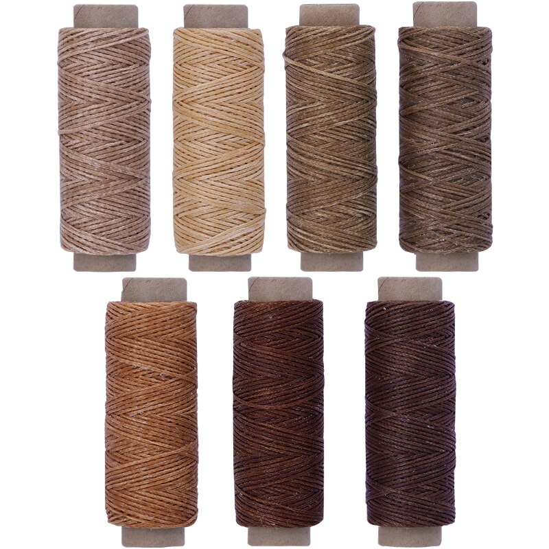 LMDZ Multi Color Wax Thread Fiber Single Filament 50m Wax Filament 150D DIY Hand Made Polyester Leather Sewing Tool