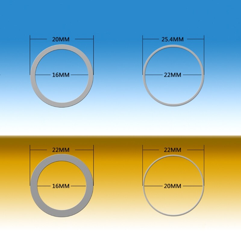G5AB Saw Blade Bushing Set Saw Blade Adapter Ring Variable Diameter Ring of Circular Saw Blade with Washer Durable