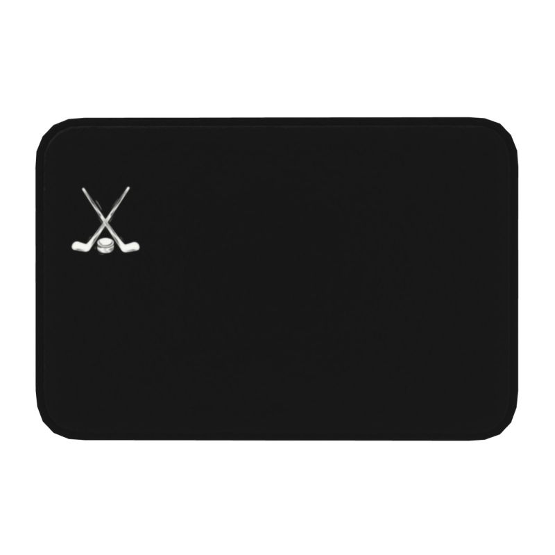 Individuell gestaltete eishockey-herzschlag-fußmatt, rutschfest, für eingangsbereich, küche, Schlecht, wohnzimmer, spielerzimmer, wohnzimmer, fußmatt: Himmelblau