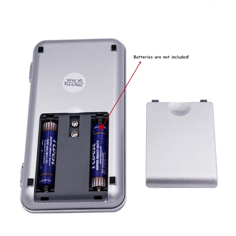 Waga kieszonkowa waga cyfrowa waga jubilerska 0.01g x 200g z opakowanie detaliczne 20% taniej