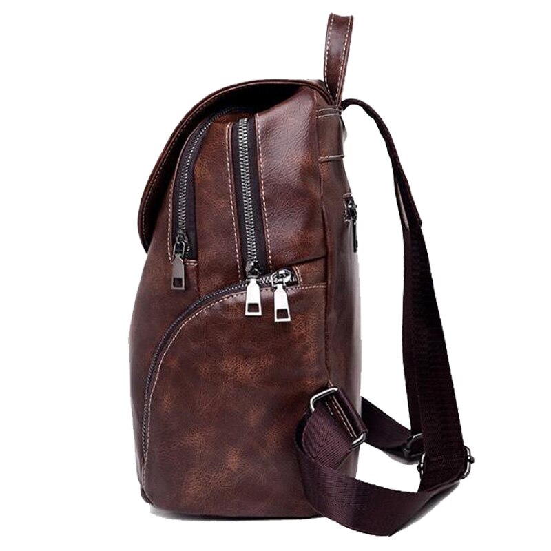 Chuwanglin mochila de couro das mulheres do vintage mochilas para adolescentes meninas do sexo feminino escola mochila bagpack f72701