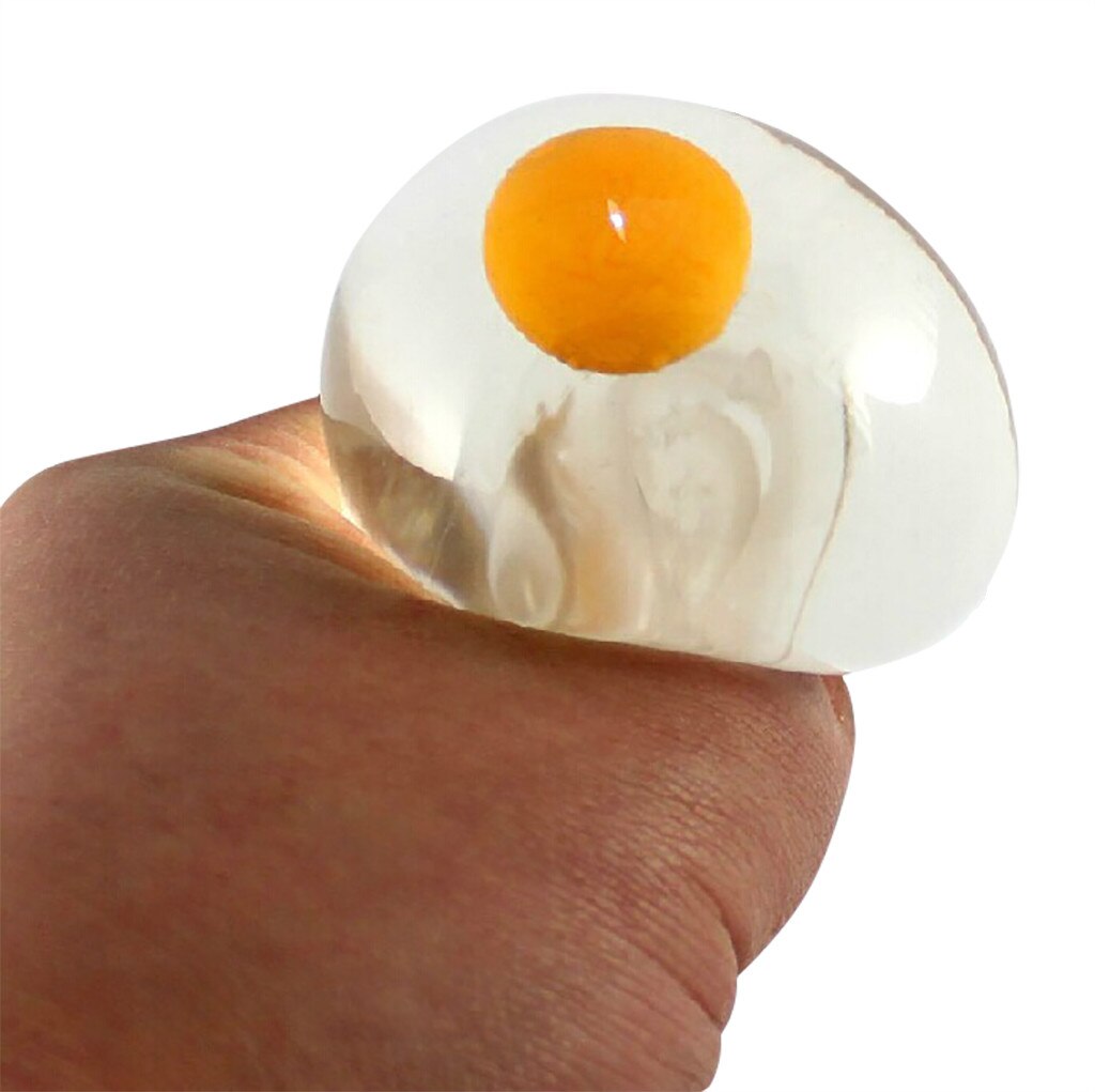 Fidget Toys Stress Relief Toys Novelty Stress Ball Vent Ball Fun Wrestling Egg Yolk Egg Water Polo 10ML Kids Adults