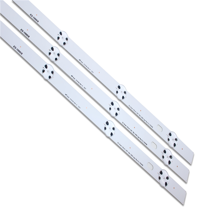 Neue Bausatz 3 Stck 8LED 850mm LED-hintergrundbeleuchtung streifen für LG 43UH6030 43UF640 UF64_UHD_A 43LH60FHD 43UF6407 43UH610V 43UH619V 43UH603V