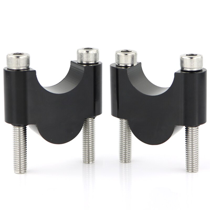 Elevador de barra ancha para motocicleta, montaje de manillar de 22mm y 7/8 pulgadas para Yamaha FZ1, FZ6, FZ16, FZ8, Fazer, MT-25, XJ, 6, TDM, 850, 900, XJR, 400: Black Riser 30mm