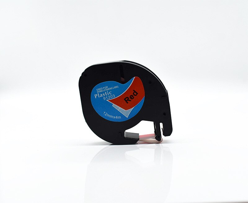 5 bandas de etiquetas de plástico para compatibilidad en blanco y negro para fabricantes de etiquetas Dymo Letratag Qx 50, Xr, Xm, 2000 y Plus: G