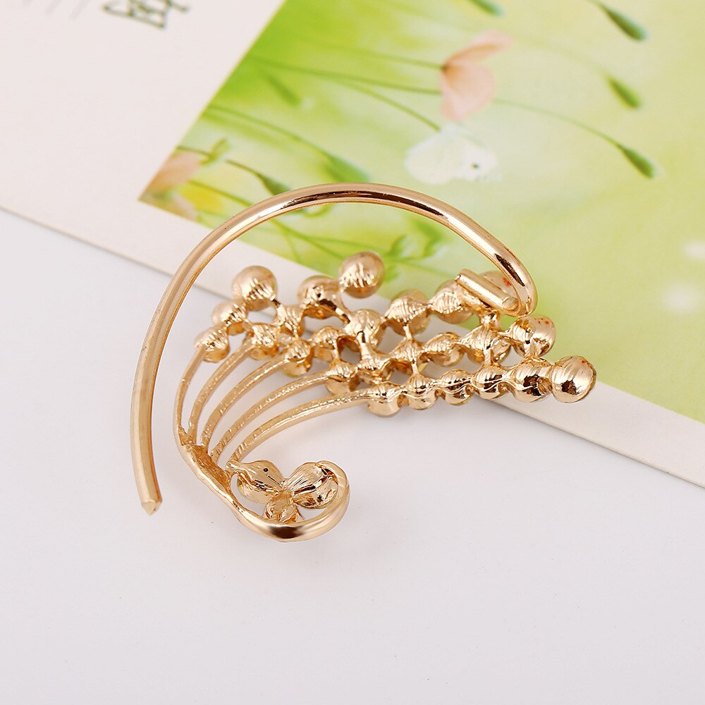 LUKENI 10 teile/los Modeschmuck Strass Ohrringe Punk Zweige Ohr-stulpe-ohrring Jacken Für Frauen Und Männer EJ023