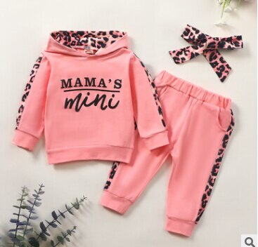 Exclusieve Voor Meisjes Mamasmini Sweatshirt Sport Luipaard Pak: Beige / 3M