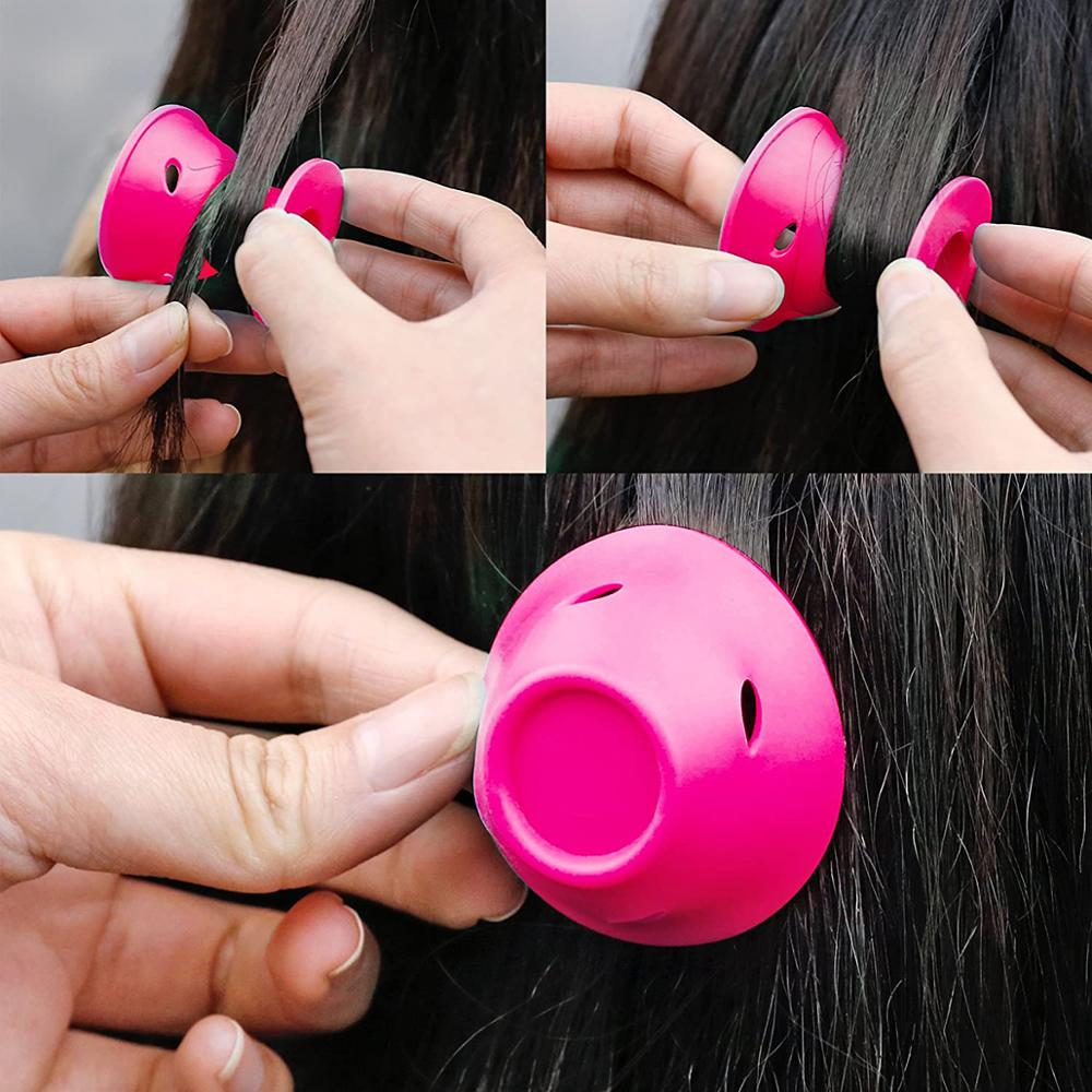 Rulos mágicos de silicona para el cuidado del cabello, rizador de goma suave, sin calor, sin Clip, herramienta de estilismo, cuidado para dormir