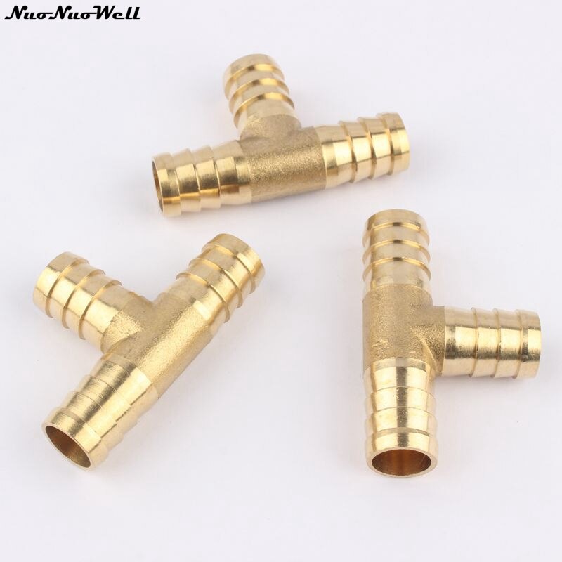 2pcs/Bag 16*16mm T-Junction T Brass Fitting Water Connection Water Pipe Fitting Metal Tee connectors