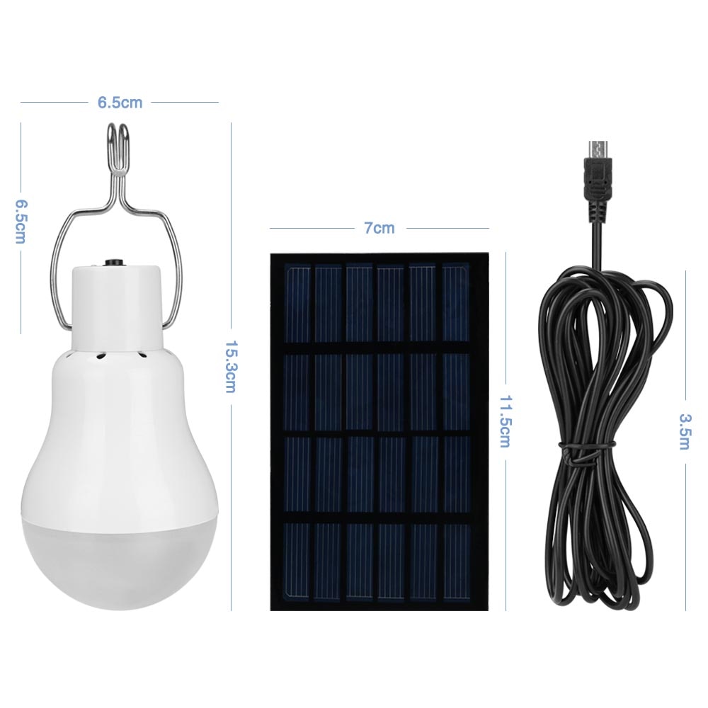 15W 130LM Solar Lamp Met Plastic Plank Draagbare Led Lamp Licht Solar Led Verlichting Zonnepaneel Kamp tent Nachtlampje
