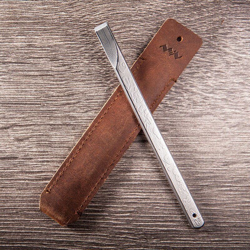 Minirascador de Viper de acero inoxidable, herramientas de mano afiladas y duraderas, con bolsa de cuero portátil y Kit de herramientas de Oilstone 3000, exquisito