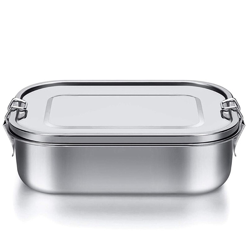 Rvs Bento Box Lunch Container,3-Compartiment Bento Lunchbox Voor Zand