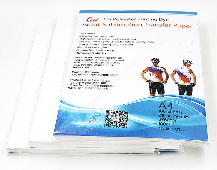 Papel de transferencia térmica A4, papel de transferencia térmica de inyección de tinta, papel de arroz, 20 hojas/paquete
