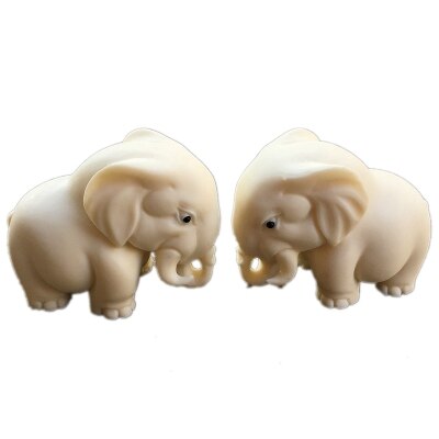 Prachtige Ivoor Fruit Olifant Ornament