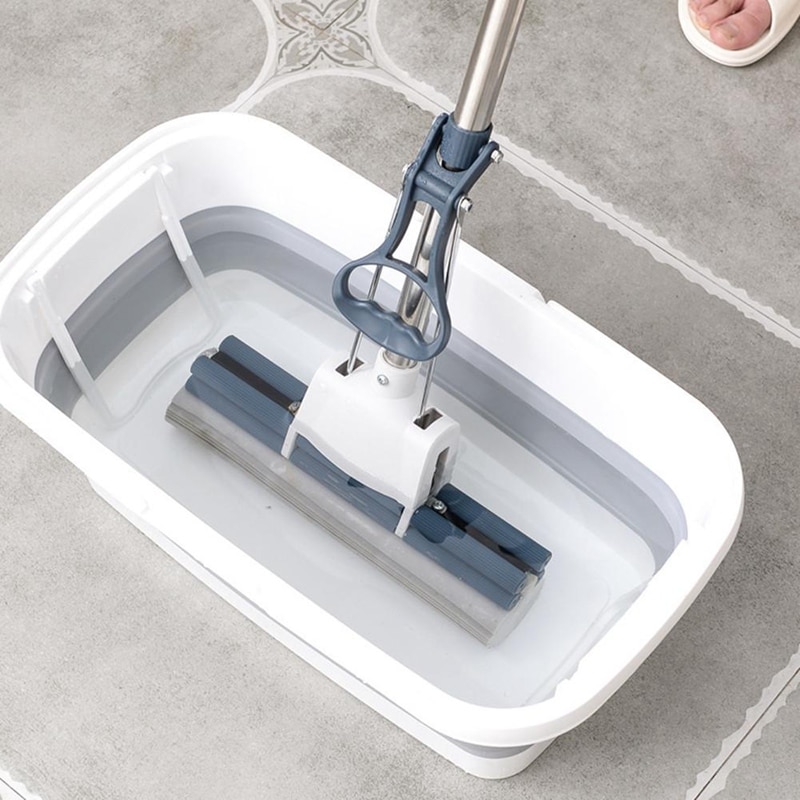Składane wiadro mopa składane przenośne mycie umywalki z uchwytem robić wędkowania na kempingu