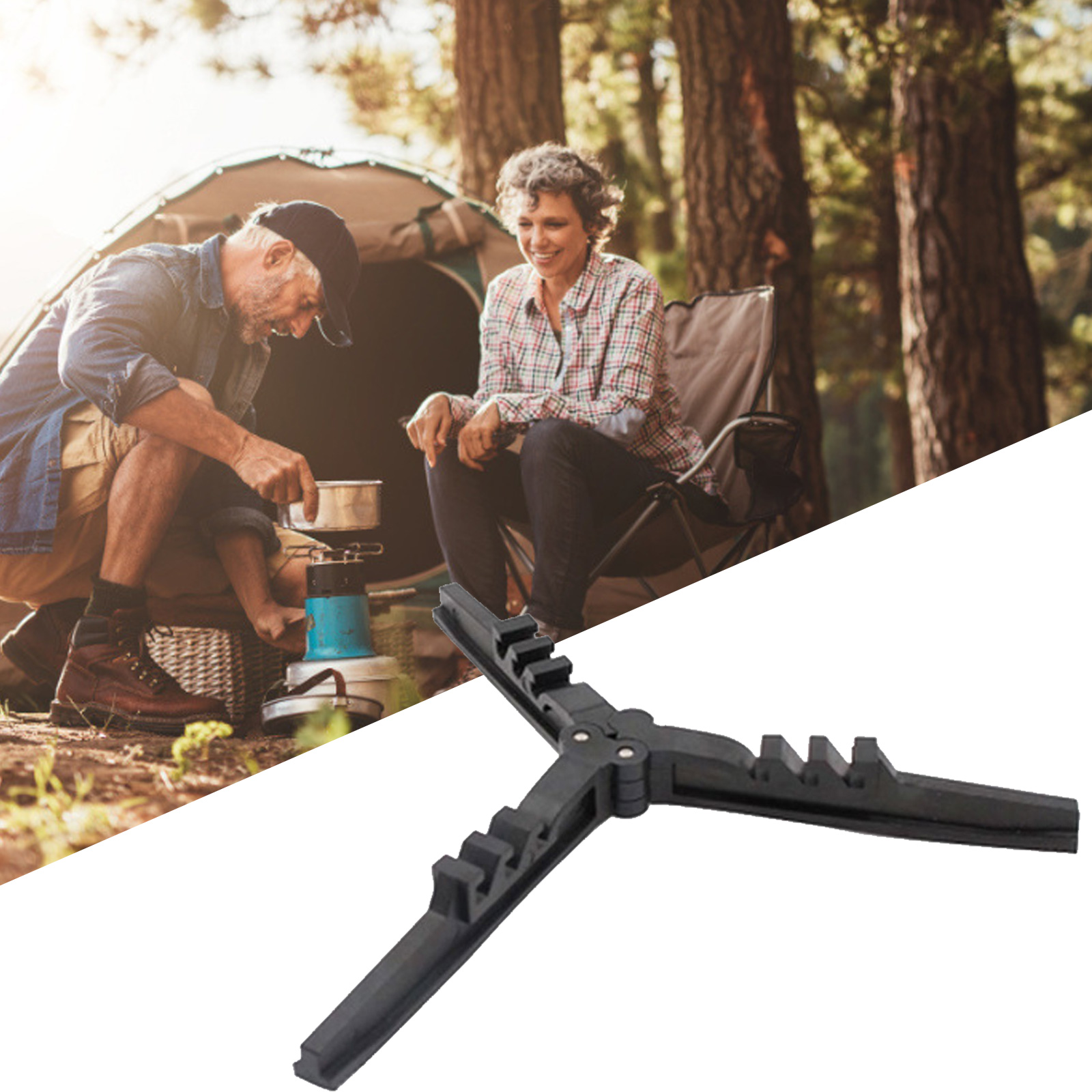 Gas Tank Stand Cylinder Base Holder for Camping BBQ Outdoor Stove Accessory Outdoor Flat Gas Cylinder Base Holder