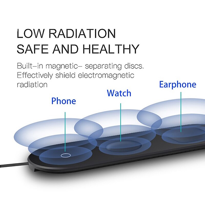 20W Drie In Een Oplader Draadloos Opladen Quick Charge Voor Samsung Draadloze Snelle Oplader Qi Voor Telefoon Voor Horloge