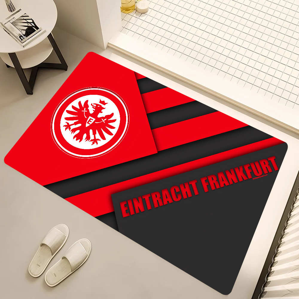 FußBall E-Eintracht-F-Frankfurt Sport-Bodenmatte Türmatten Haushaltsfußmatten Badezimmer saugfähige rutschfeste Matten Küche: 45x70cm