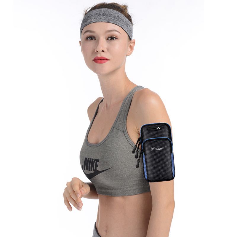 6.7 tommer mobiltelefon armbånd håndholder taske gym udendørs sport løbepose armbånd taske til iphone max 7 plus 8 xiaomi