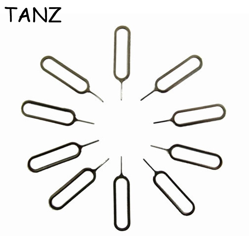 10PCS For iPhone Sim Card Tray Open Eject ejector Pin Key For iPhones 6S huawei mate 7 samsung galaxy S5 S6 edge note 3 4 5 Plus