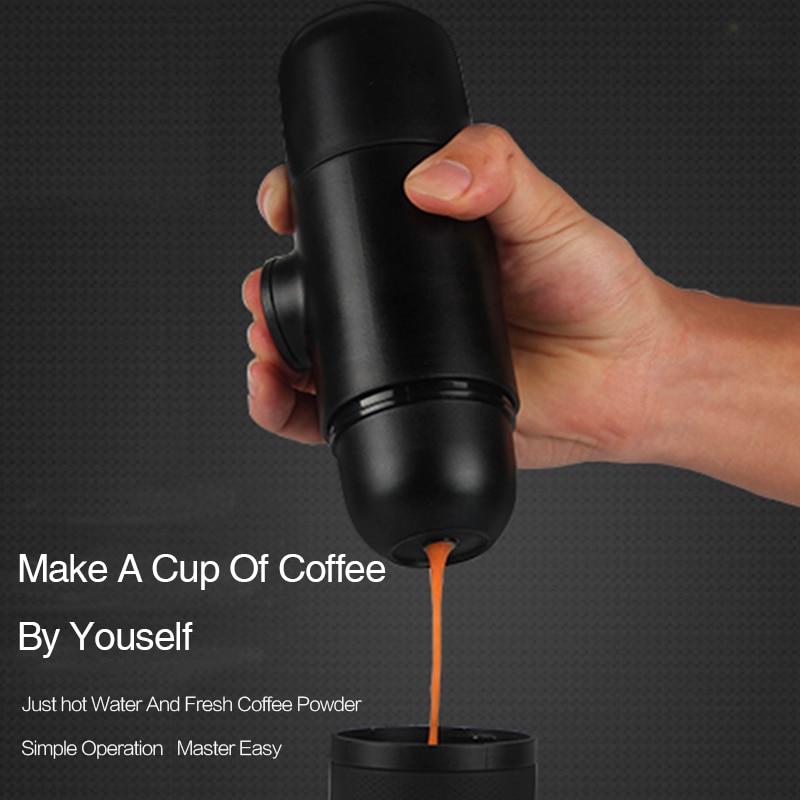 70mL Manual Coffee Machine ,Mini Portable Manual Coffee Espresso Machine, Hand Operated Coffee Maker for Travel Camping Hiking