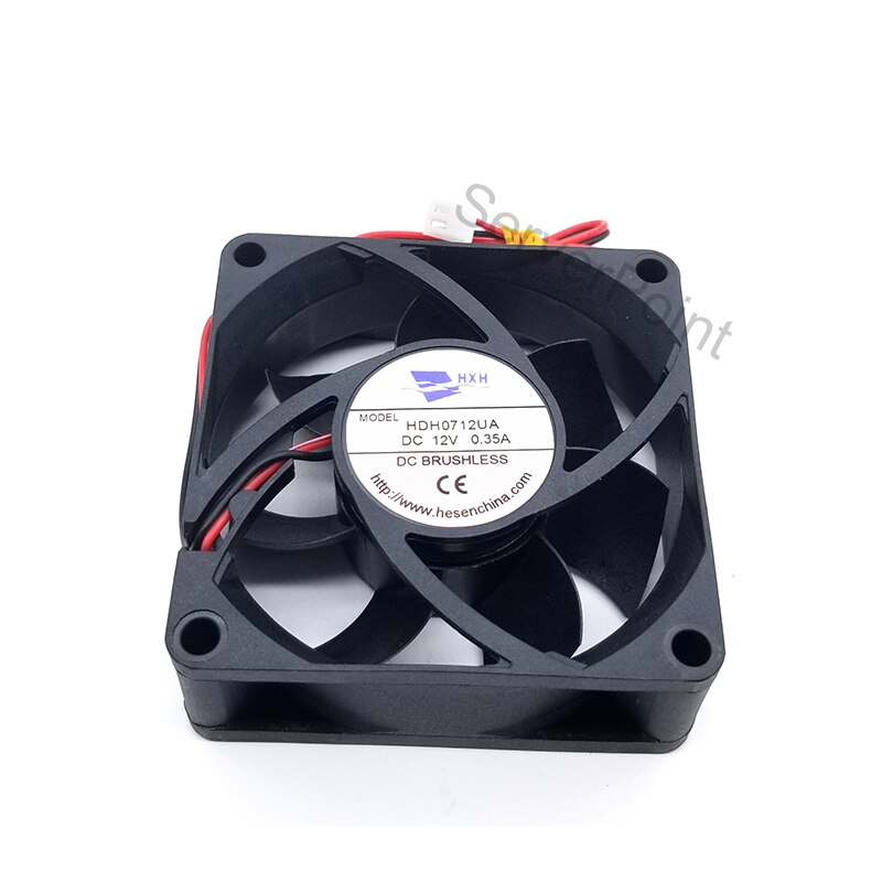 Original For HDH0712UA DC12V 0.35A 2 Lines Square Cooling Fan