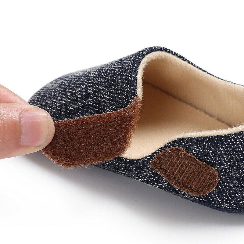 Toddler Baby Boy Soft Lovely Crib Shoes Casual Sneakers Soft Soles Size 0-18 Months