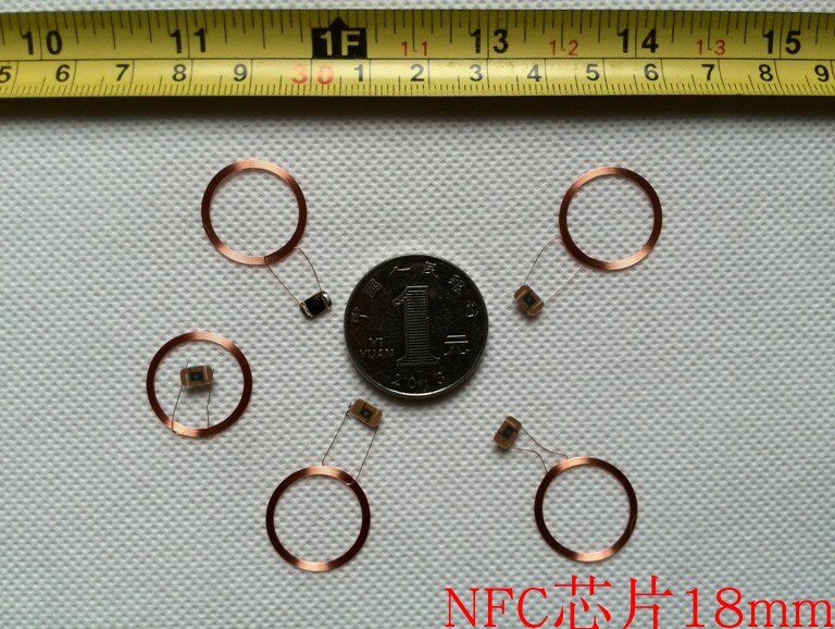 13.56MHz RFID Ф18mm ISO14443A COB Coil NFC Nta203 chip antenna 10pcs/Lot