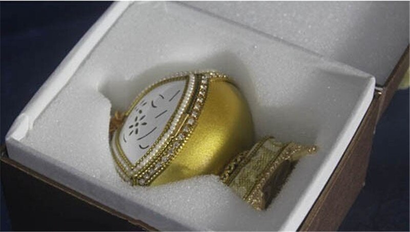d'oro reale Faberge uovo Carillon Gioielli Carillon Musicale Scatola Regalo Di Compleanno per le Ragazze Sposato souvenir