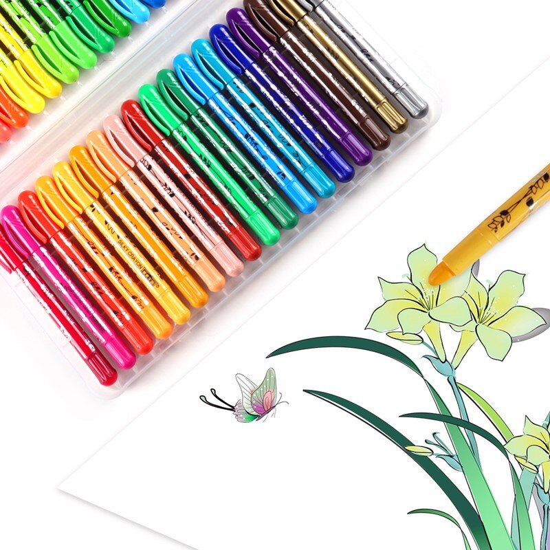 Silky Krijt Voor Tekening Roterende Wasbaar Kleur Verf Potloden Pastel Set Voor Verf Kunstenaars Kids Voor Kleuterschool