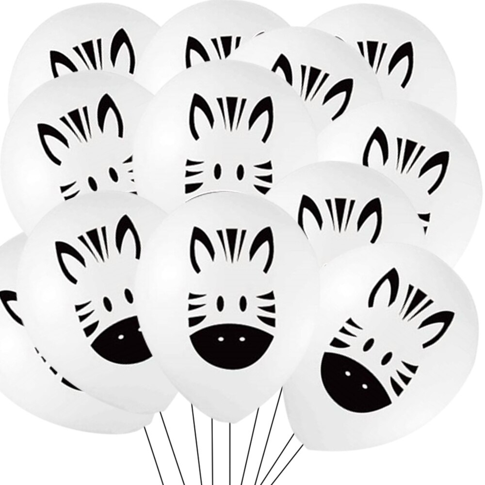 10Pcs Bos Dier Ballon Jungle Safari Verjaardagsfeestje Decoratie Cartoon Leeuw Tijger Ballonnen Voor Kinderen Party Diy Supplies