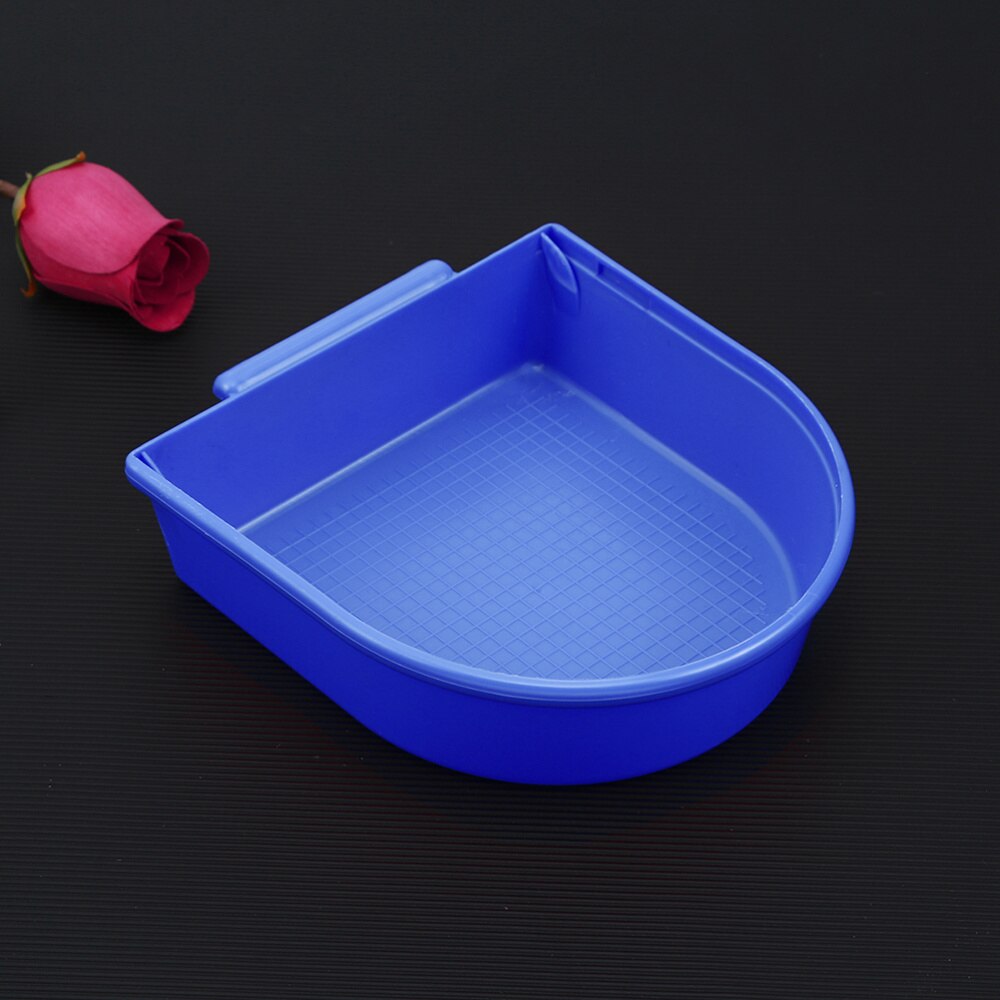 Caged Bird Bath Multi Cage Bird Bath Covered for Small Brids Canary Budgies Parrot (White)