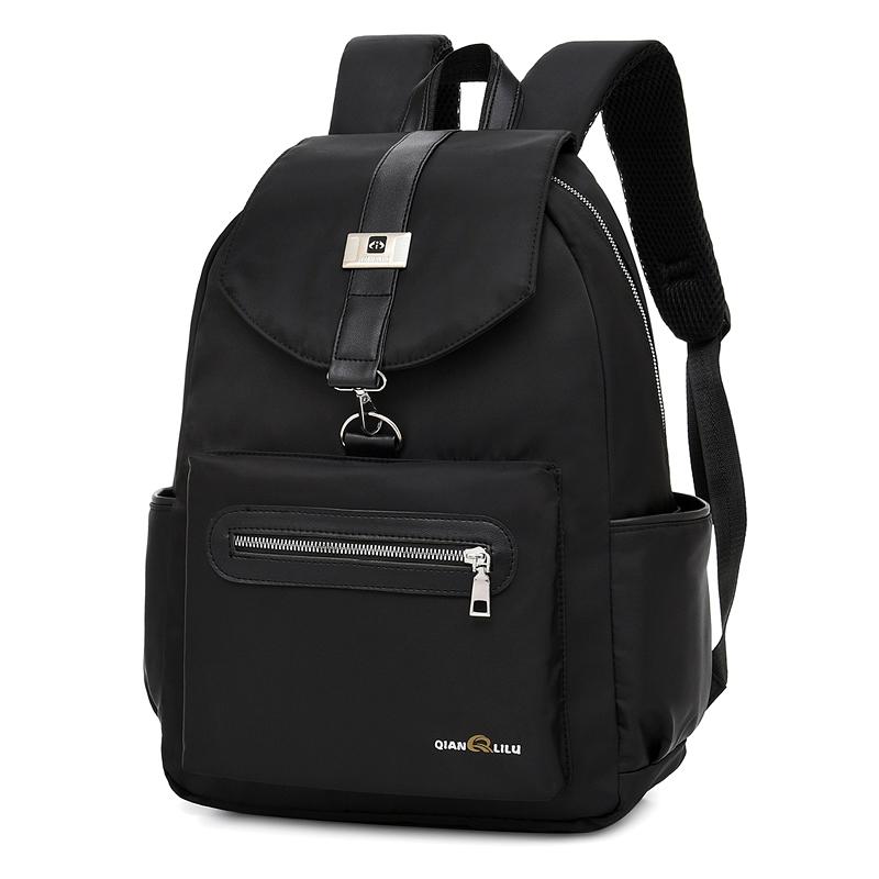 Rucksack Wasserdichte Reise Frauen Rucksack rucksäcke 15,6 Zoll Laptop Rucksack Schule Tasche Für Teenager mädchen Mochila: Schwarz