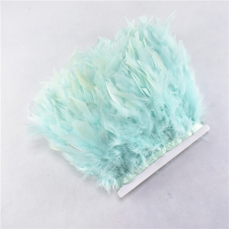10Meter Mintgroen Mooie Turkije Veren Lint Fringe 4-6Inch Marabou Veren Trimmen Rok Jurk Versieringen party