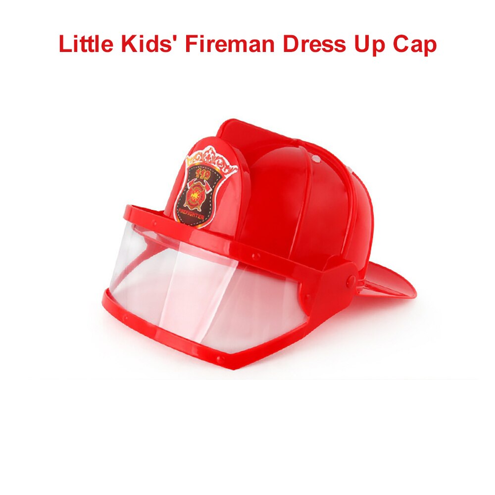 Educational Thinking Skills Little Kids' Fireman Costume Fireman Dress Up Cap Pretend Role Play Firefighter for Kids
