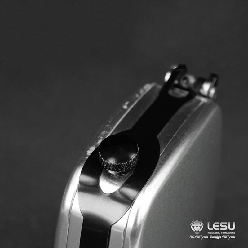 Lesu 22mm metallinen hydrauliöljysäiliö 1/14 rc kuorma -auton traktorille tamiya kippiauto
