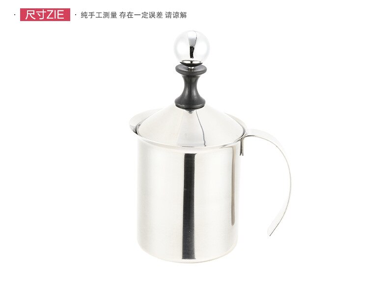 Stainless Steel Milking Machine Coffee Milk Foaming Cup 400ml, 600ml Milk Foaming Machine Manual Foaming Coffee Machine: 600ml