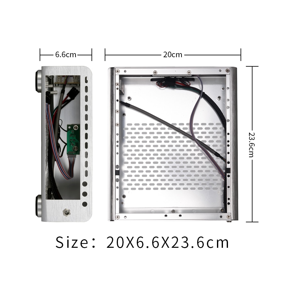 Neue itx HTPC aluminium fall für persönliche computer desktop DIY