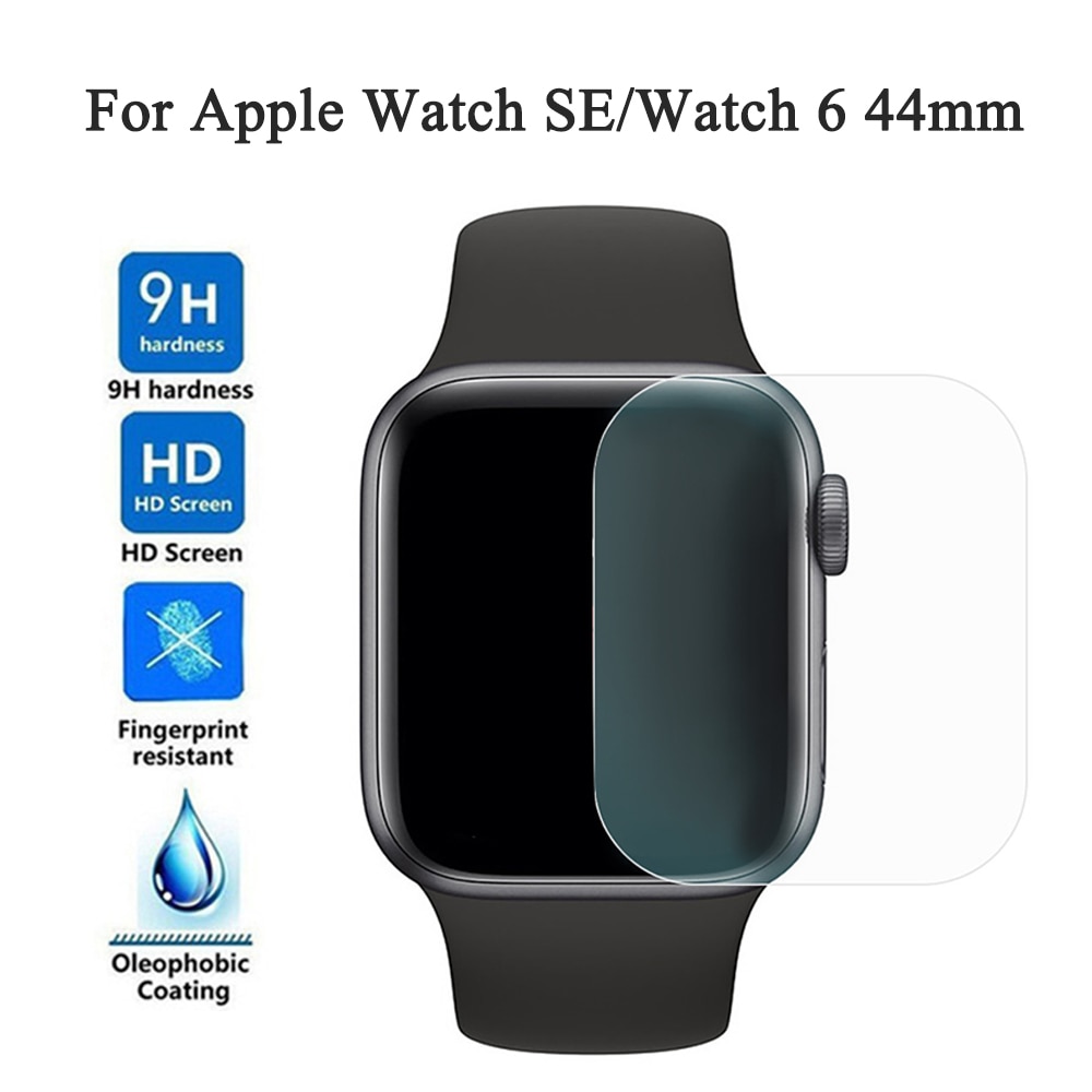 Beschermende Glas Voor Apple Horloge Se/Horloge 6 44Mm Gehard Glas Screen Protector Film Bubble Gratis Anti-kras (Niet Volledige Cover)