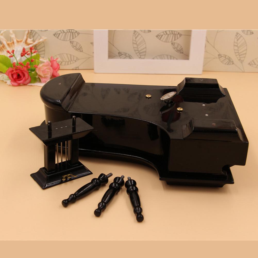 Miniature Piano modèle noir blanc clé Mini Piano décor accessoires clavier Instrument affichage noël musicaux