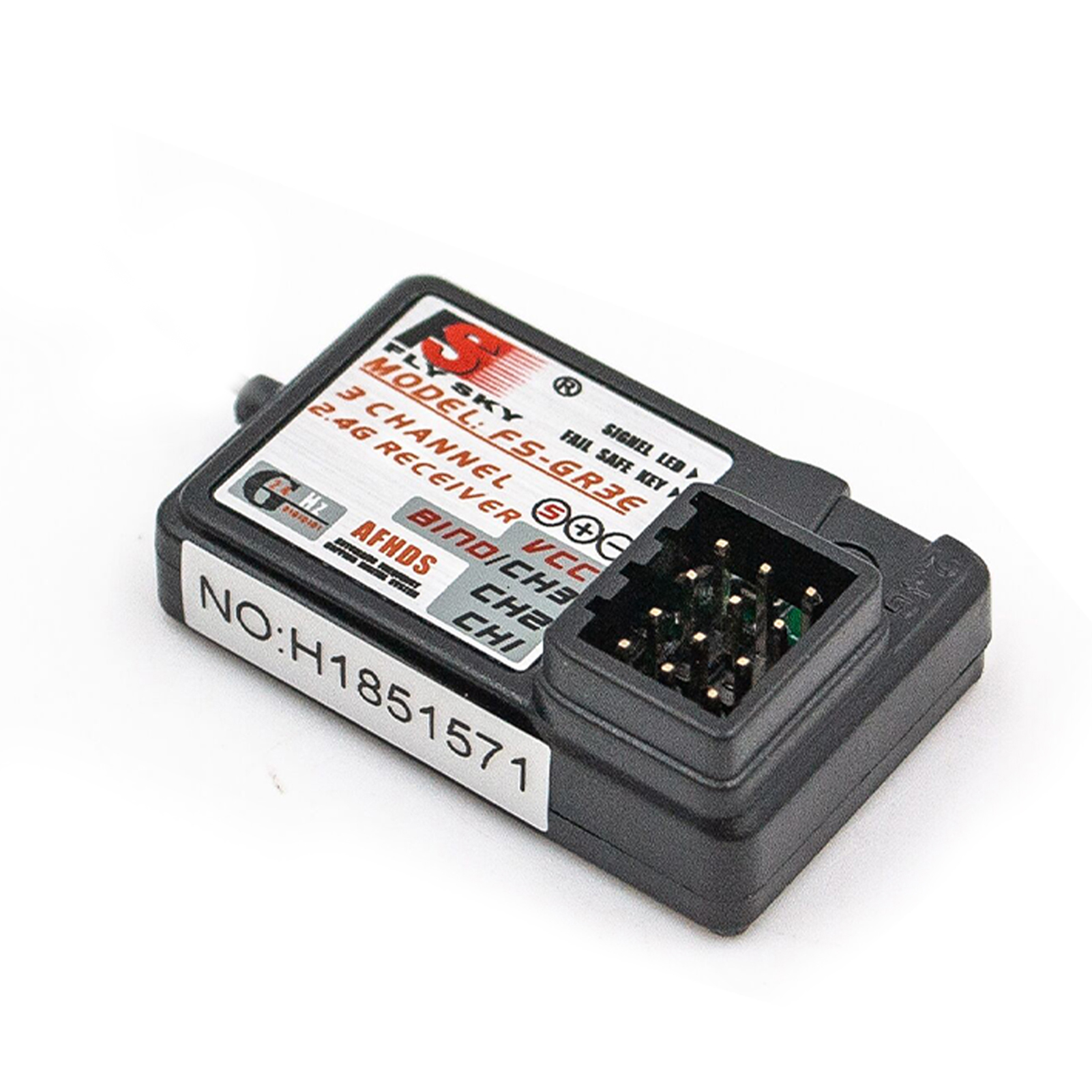 Récepteur Flysky FS-GR3E AFHDS 2.4G 3CH pour bateau de voiture RC FS-GT2 FS-GT2B FS-GT3B FS-GT3C FZ-IT4S: WHITE