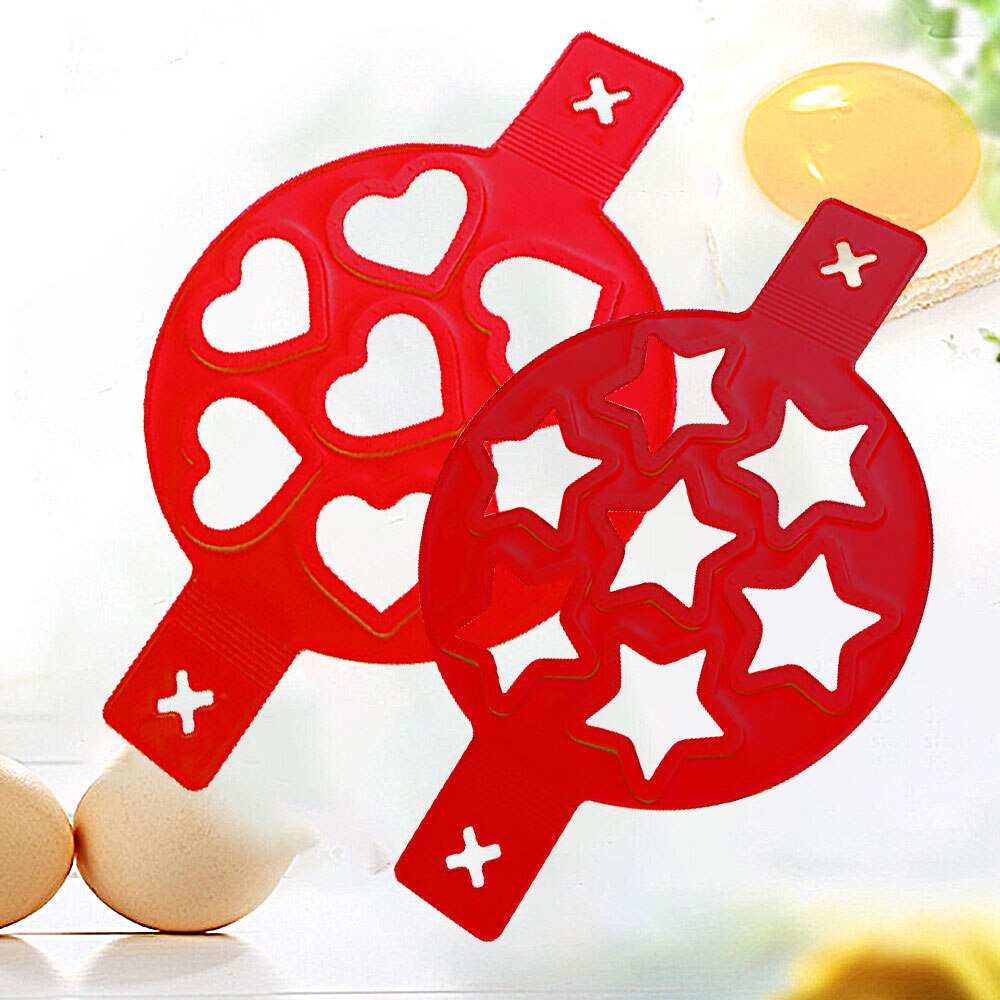7 fori stampi per pancake antiaderenti anello stampo per uova fritte in silicone riutilizzabile pancake creatore anello per uova cucina cottura strumenti di cottura