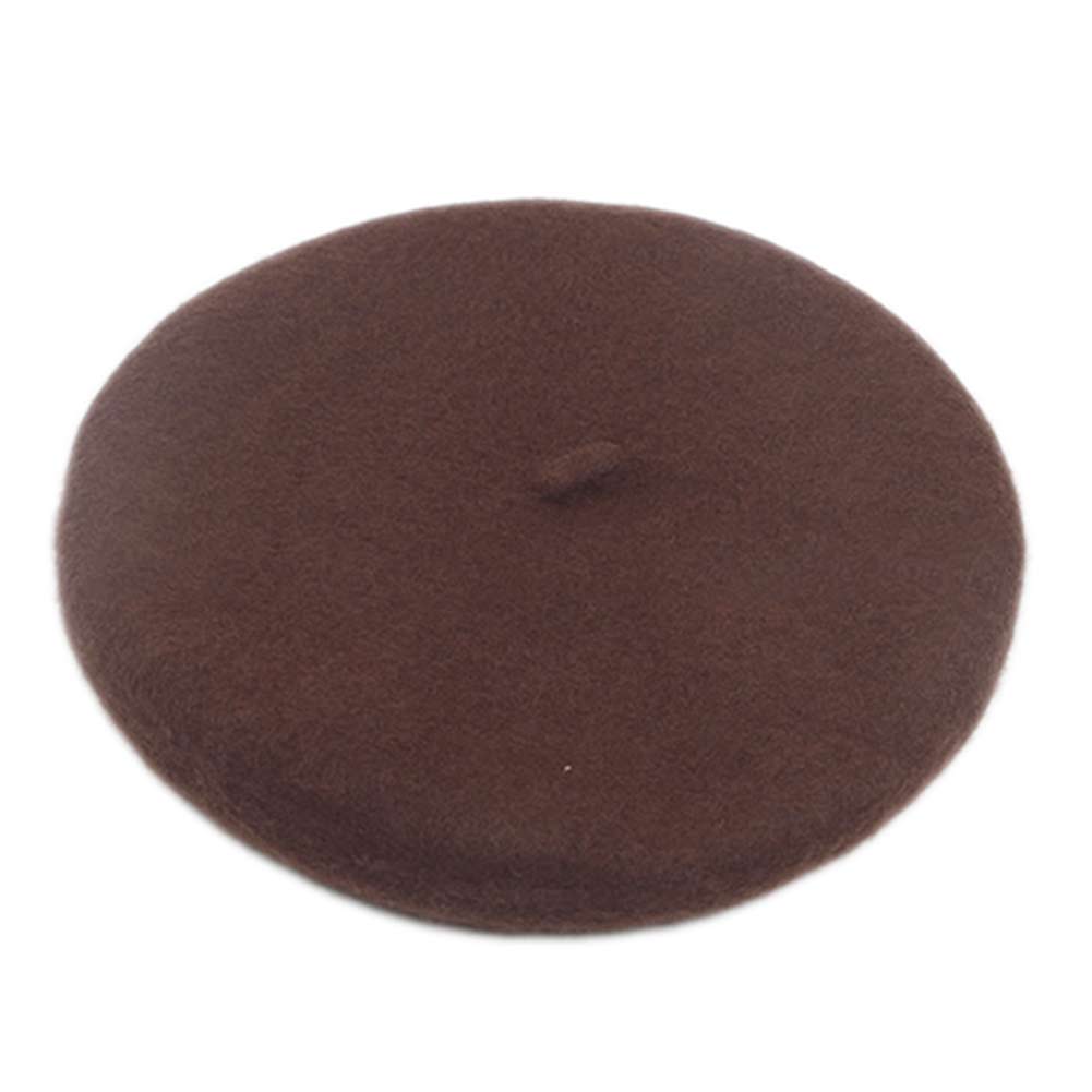 Elegent britisk dame kvinner strikket beret lue ski luer tam lokk lue xin: Kaffe