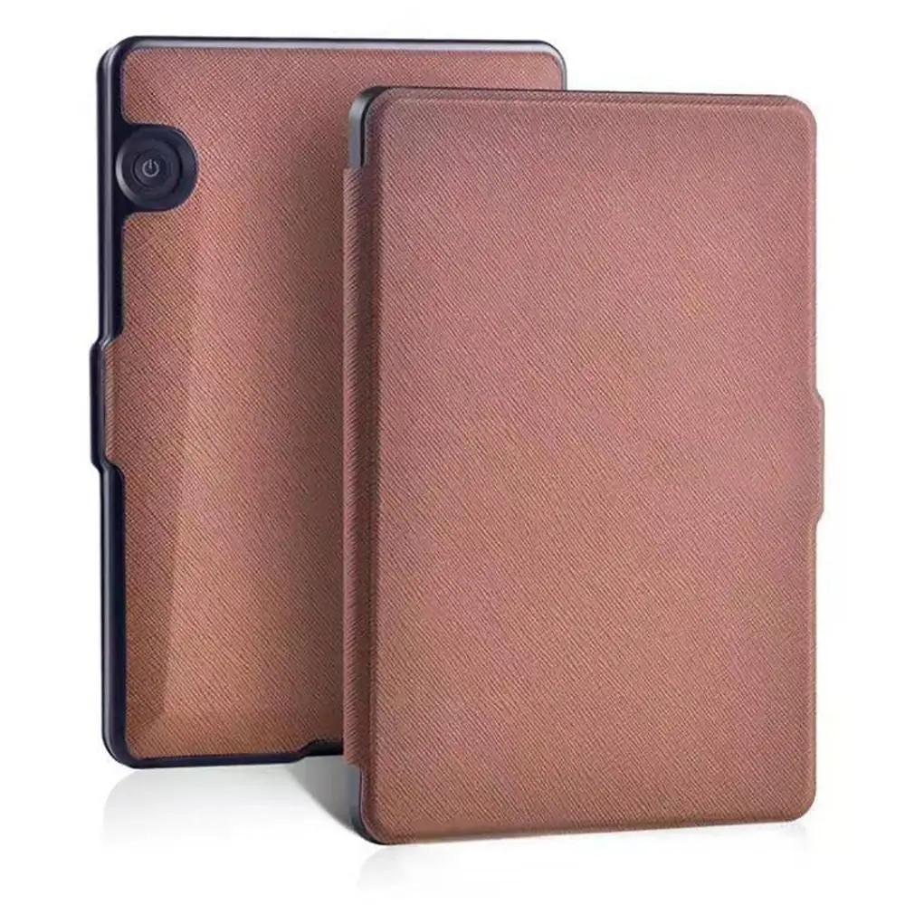 För kindle voyage, pu-läderfodral i e-boksläsare för kindle voyage, smalt skyddande fodral: Blå