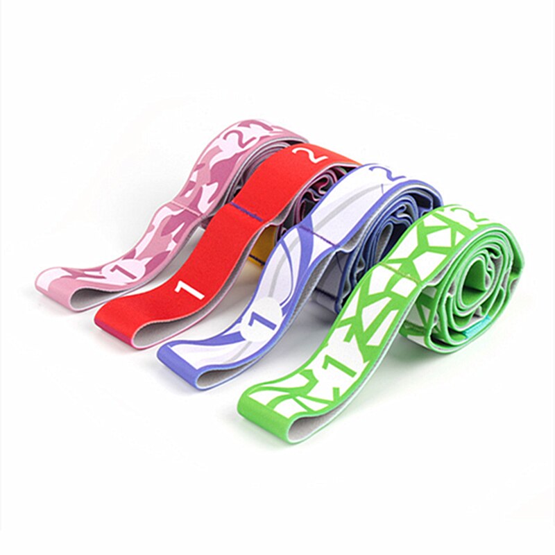9-Grid Yoga Stretch Riem Gesegmenteerde Dans Vormgeven Lichaam Elastisch Touw Training Extra Weerstand Stretching Riem