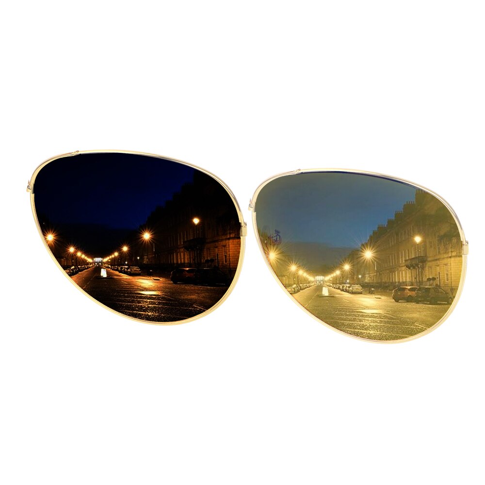 Gafas de sol polarizadas antideslumbrantes para conductores de coche, lentes polarizadas de aleación de cobre con visión nocturna, accesorios para automóviles