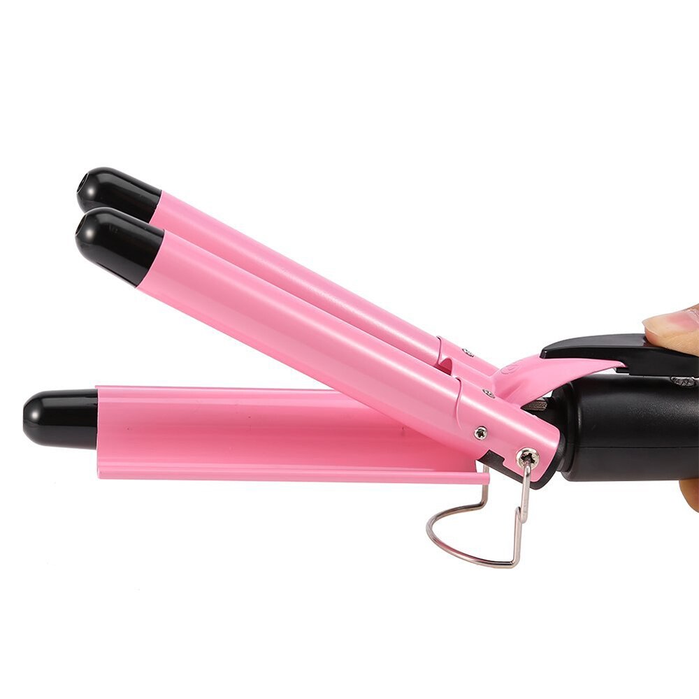 Three Barrel Curling Iron Wand Hair Waver Crimping Styling Tools Big Wave Hair Curling Tongs Ceramic Triple Barrels Hair Curler