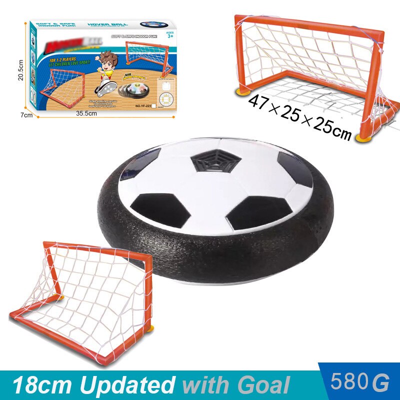 aria potenza librarsi pallone da calcio luce lampeggiante palla aria potenza giocattoli da calcio gioco a casa scivola calcio fatica palle da interno regalo ragazzo: 18cm goal