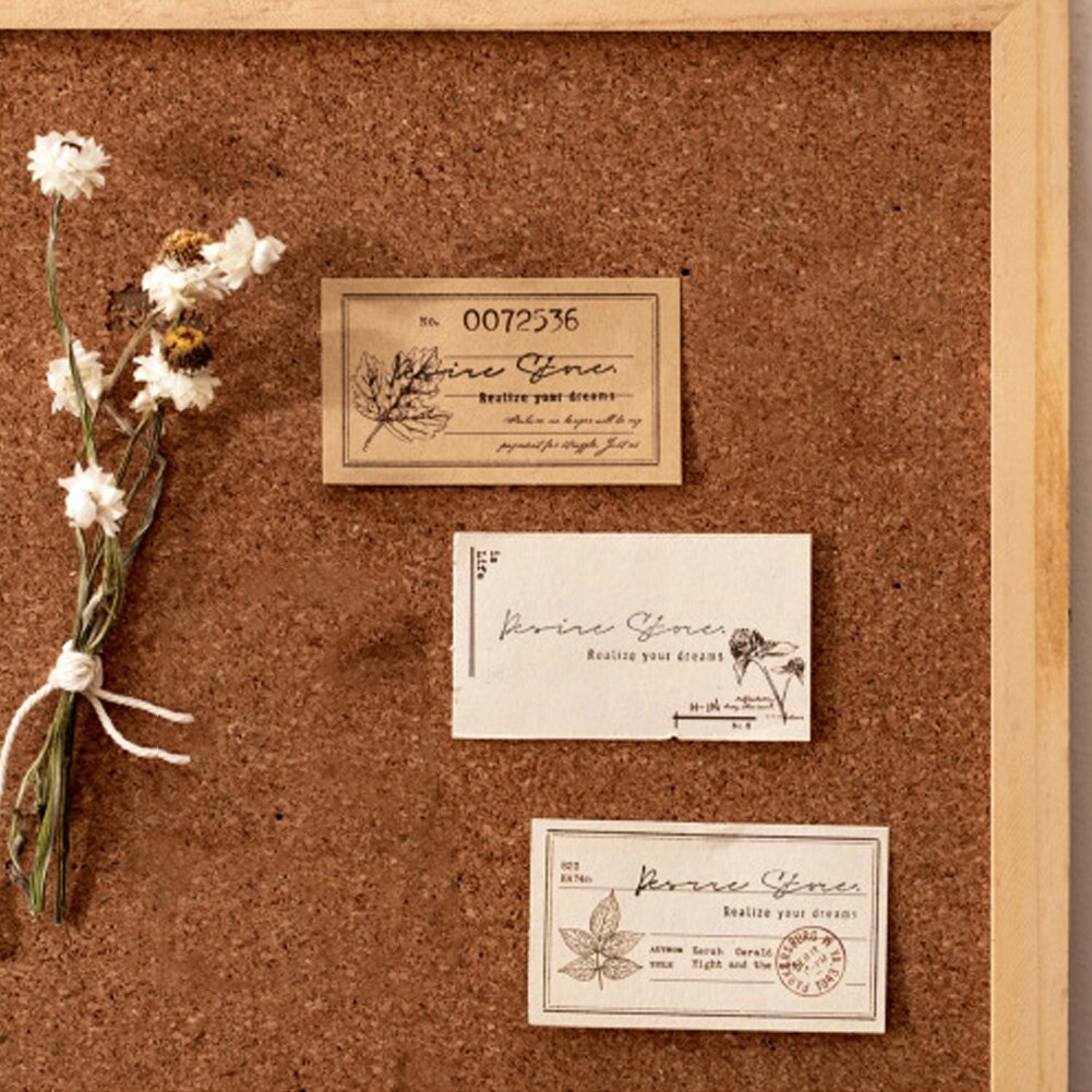 60 Stks/set Notitieblok Dagboek Planner Memo Student Sticker Briefpapier Notitieblok Dagboek Planner Vintage Planten Memo Papier