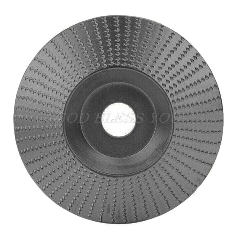 Woodworking Angle Grinder Disc Tool Grinding Wheel Carbide Wood Sanding Carving: Grey Bevel
